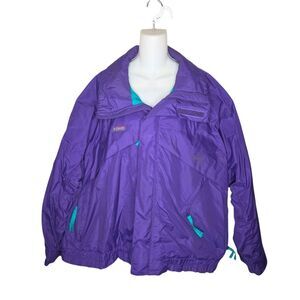 Columbia Whirlibird Vintage Radial Sleeve Ski Snow Jacket Men's XL